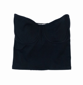 SmoothInnerLining Joah Brown Bustier Tube Top 'Sueded Onyx'