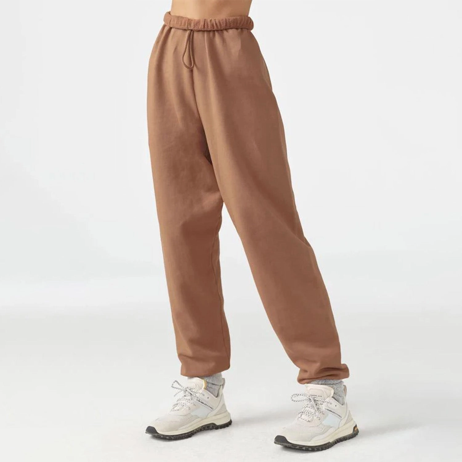 Cozy Comfort Stylish Movement Joah Brown Oversized Joggers 'Terra Cotta French Terry'