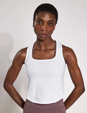 Thermochromic Color Shift Tech Jodie Tank - White