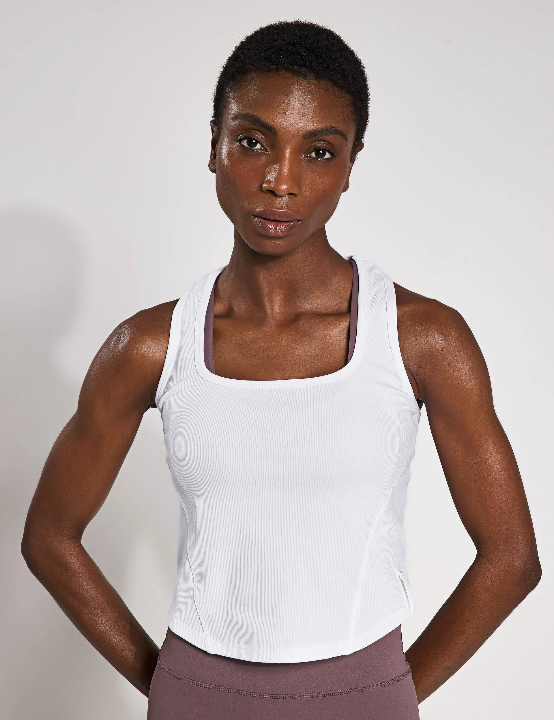 Thermochromic Color Shift Tech Jodie Tank - White