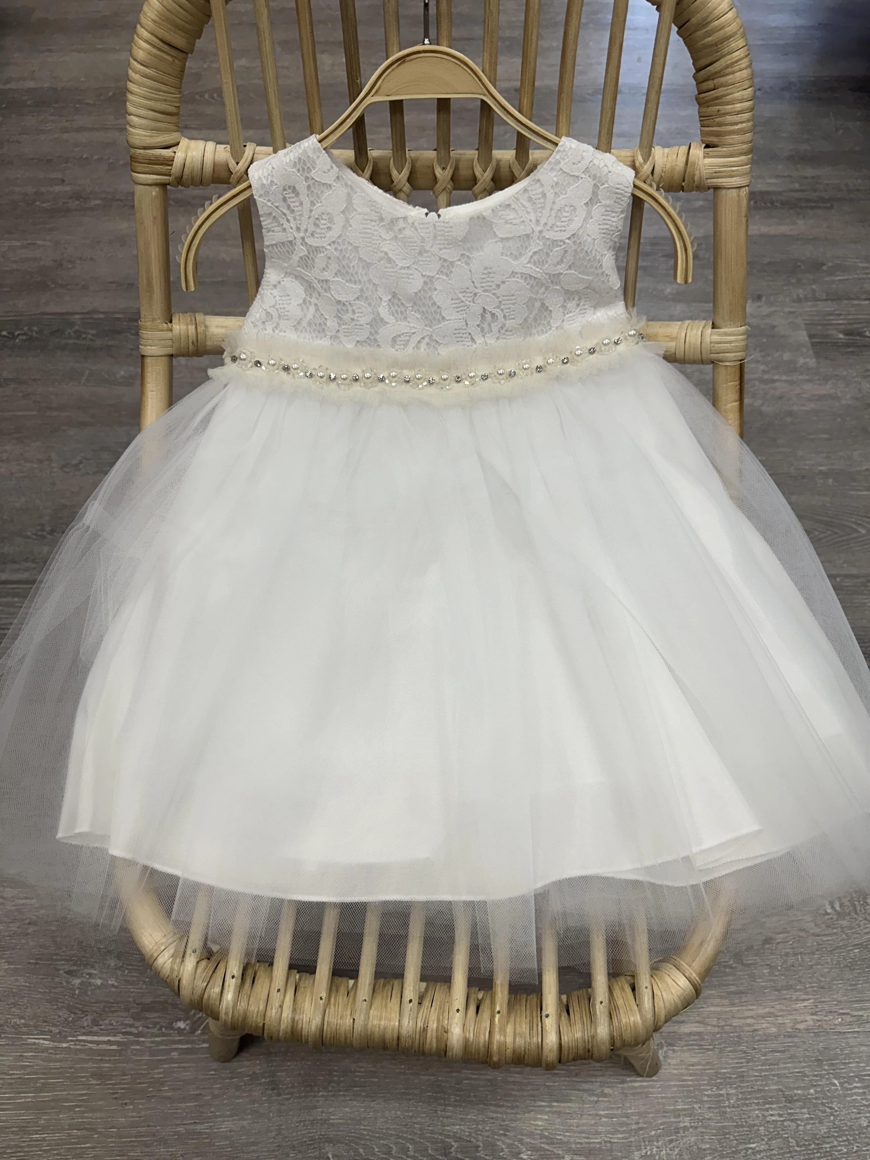 Jolene KD456BB Infant Dress - White Fashionable Wear