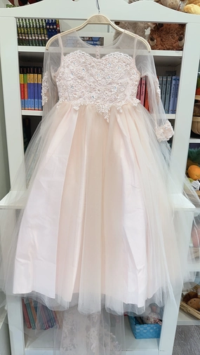 Chic Tailored Timeless Wear Jolene TT5780 Blush Dress - 6Y