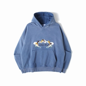 Digital Glow Jungles Jungles Sick And Tired Vintage Hoodie 'Blue'