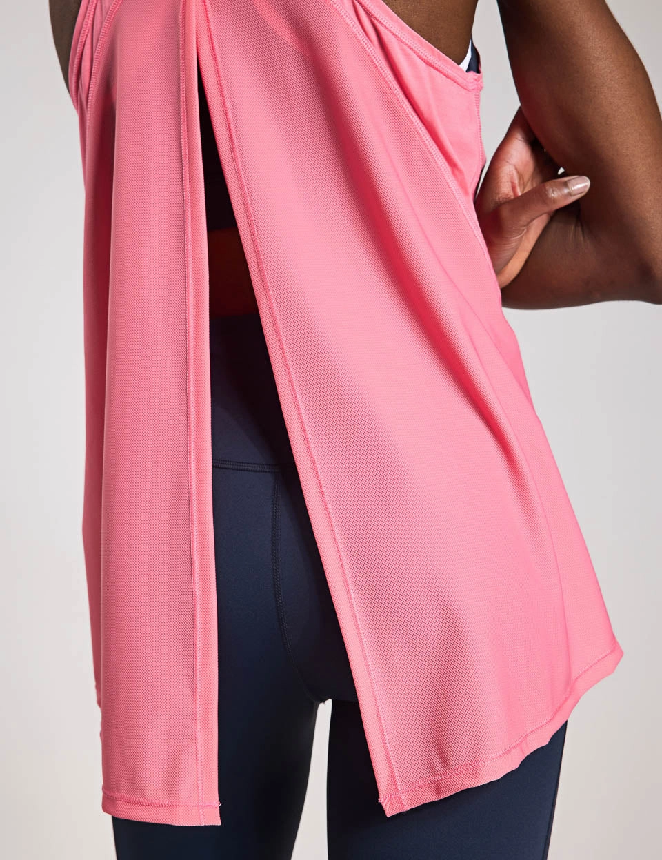 Recycled Material Blend Kendall Tank - Strawberry