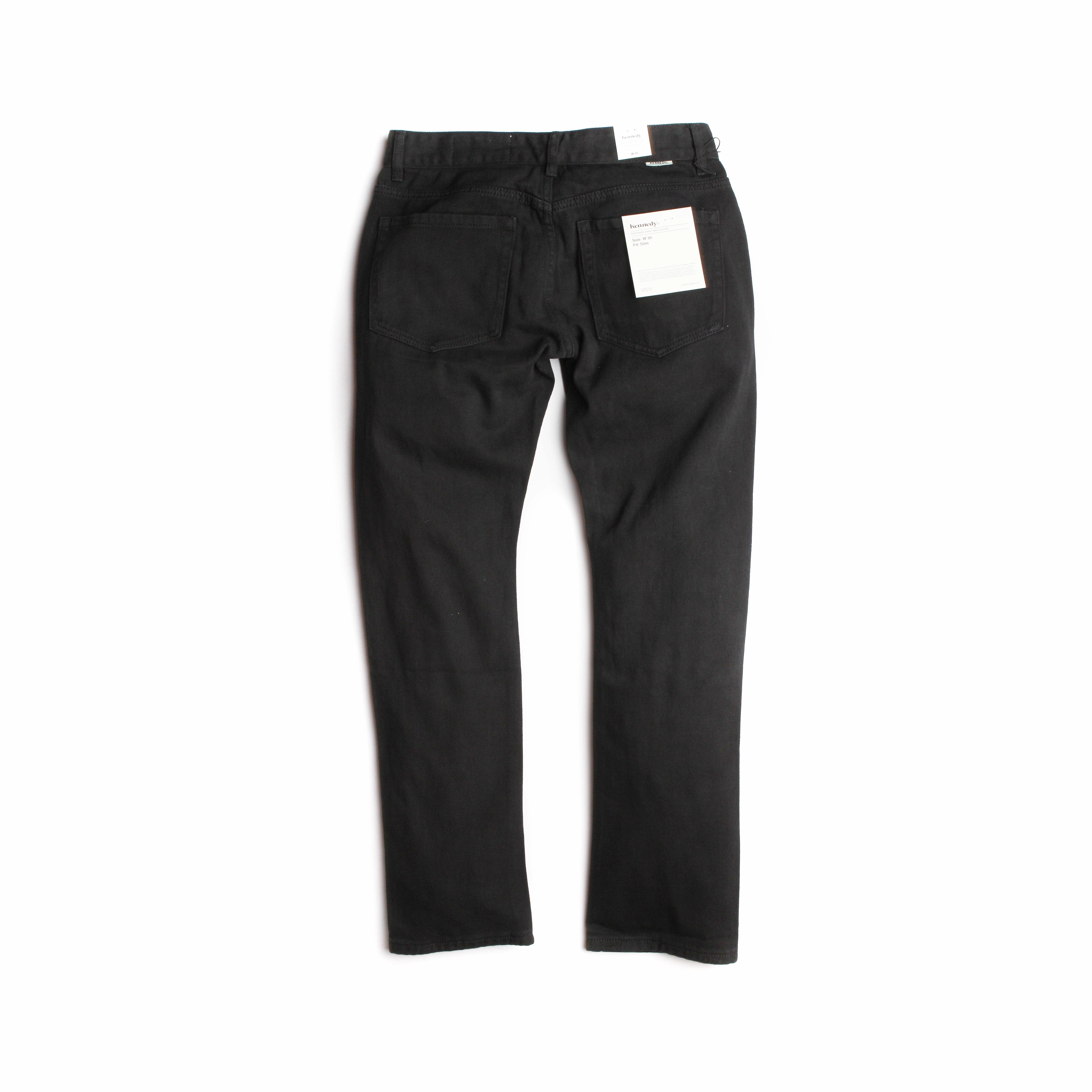 Winter Essential Kennedy Denim Co 1903 Classic Washed Denim 'Jet Black'