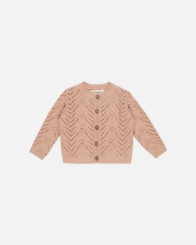 Rugged Quincy Mae Knit Cardigan - Melon