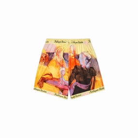 Bride Side Organic Cotton Certification Kidsuper Printed Shorts - Yellow