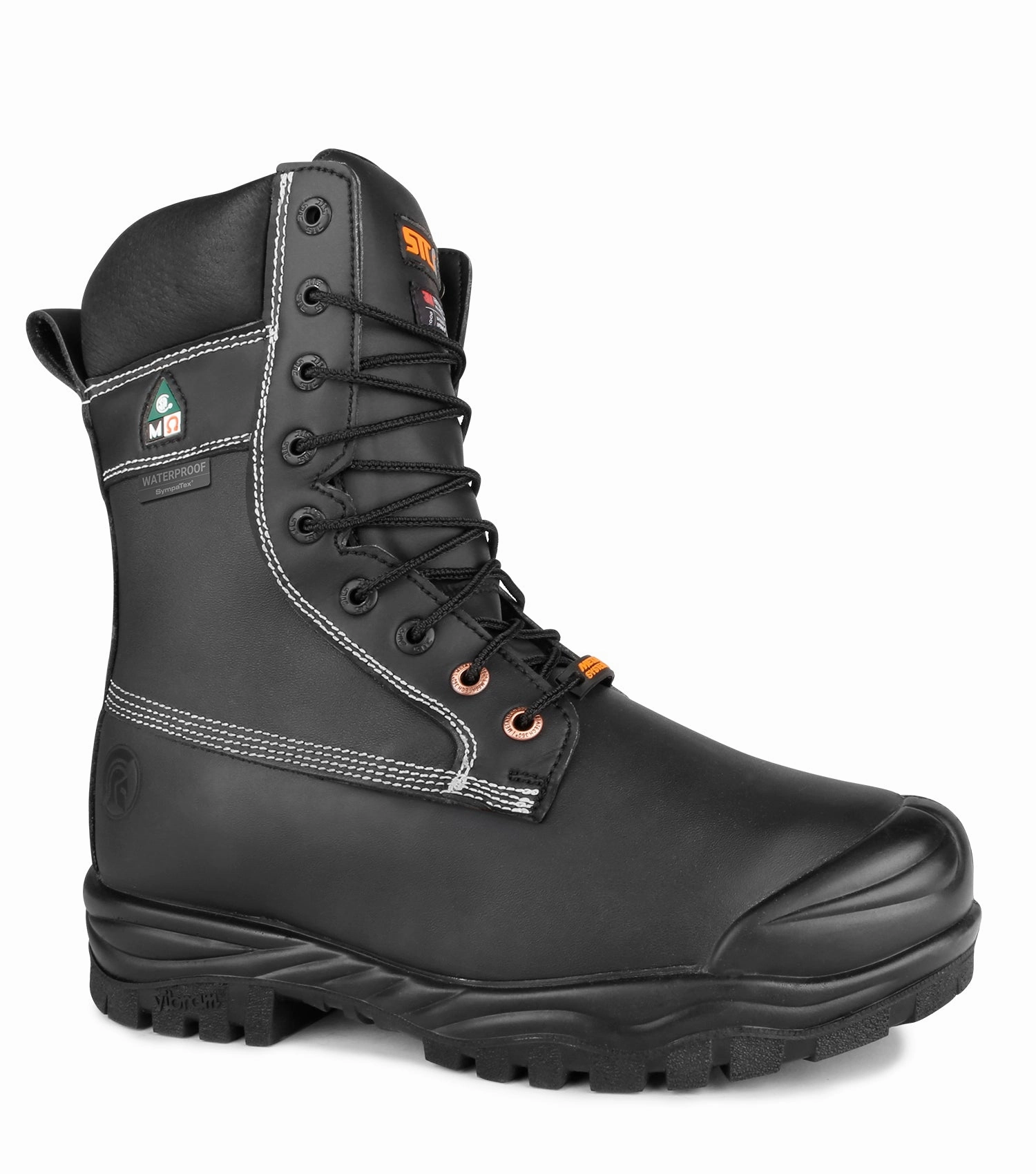 Kimberlite, Black | 9" Leather Work Boots | Internal Metguard joggers' requirement supination control shoes