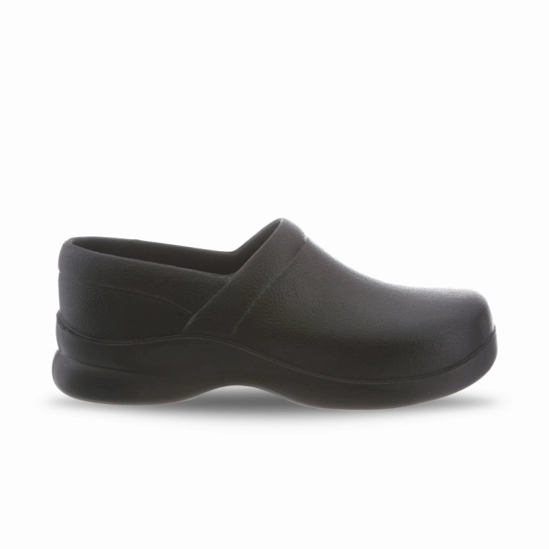 Beach Fit Ventilated Back Panels Klogs Women's Boca Slip-Resistant Clog - Black