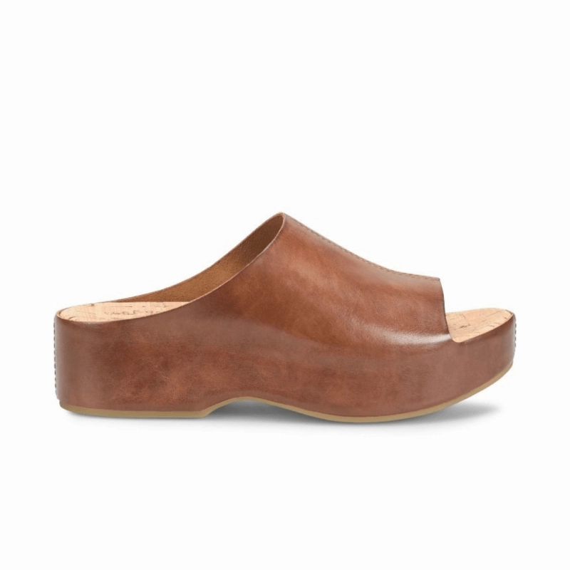 HeavyDuty Zipper Joyful Mood Kork-Ease Women's Yazmin - Dark Brown Cognac