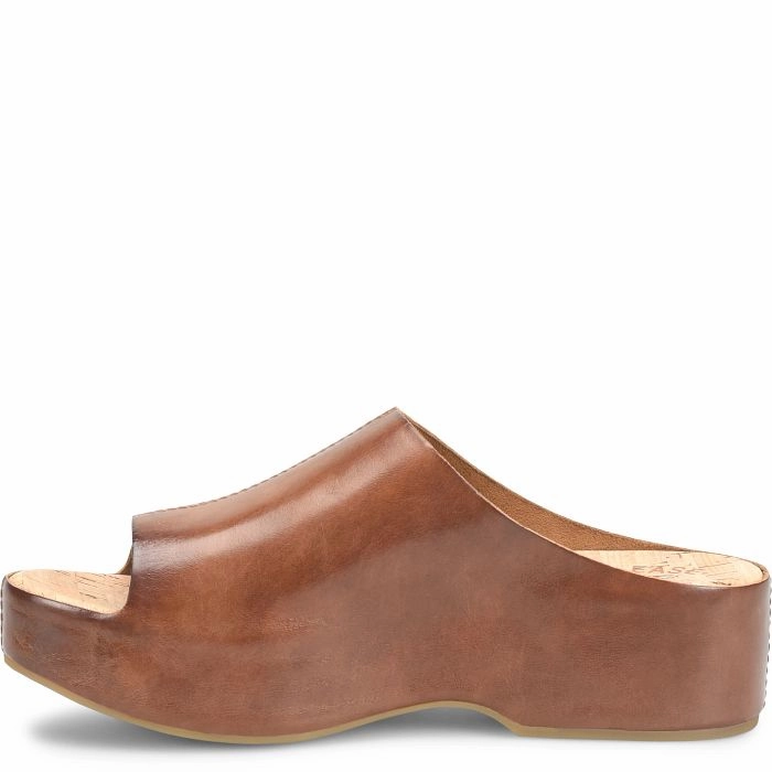 Ergonomic Pattern Kork-Ease Women's Yazmin - Dark Brown Cognac