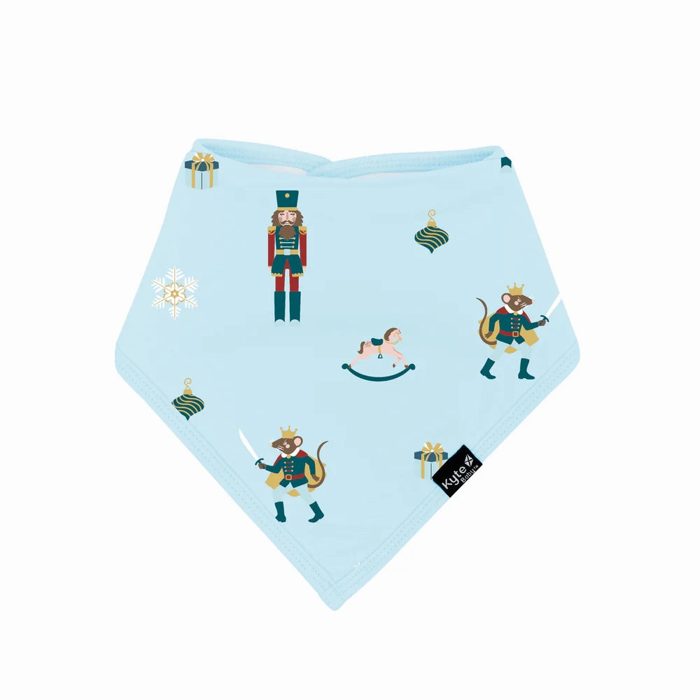 Active Wear SmoothZipper Kyte Baby Bib - Nutcracker