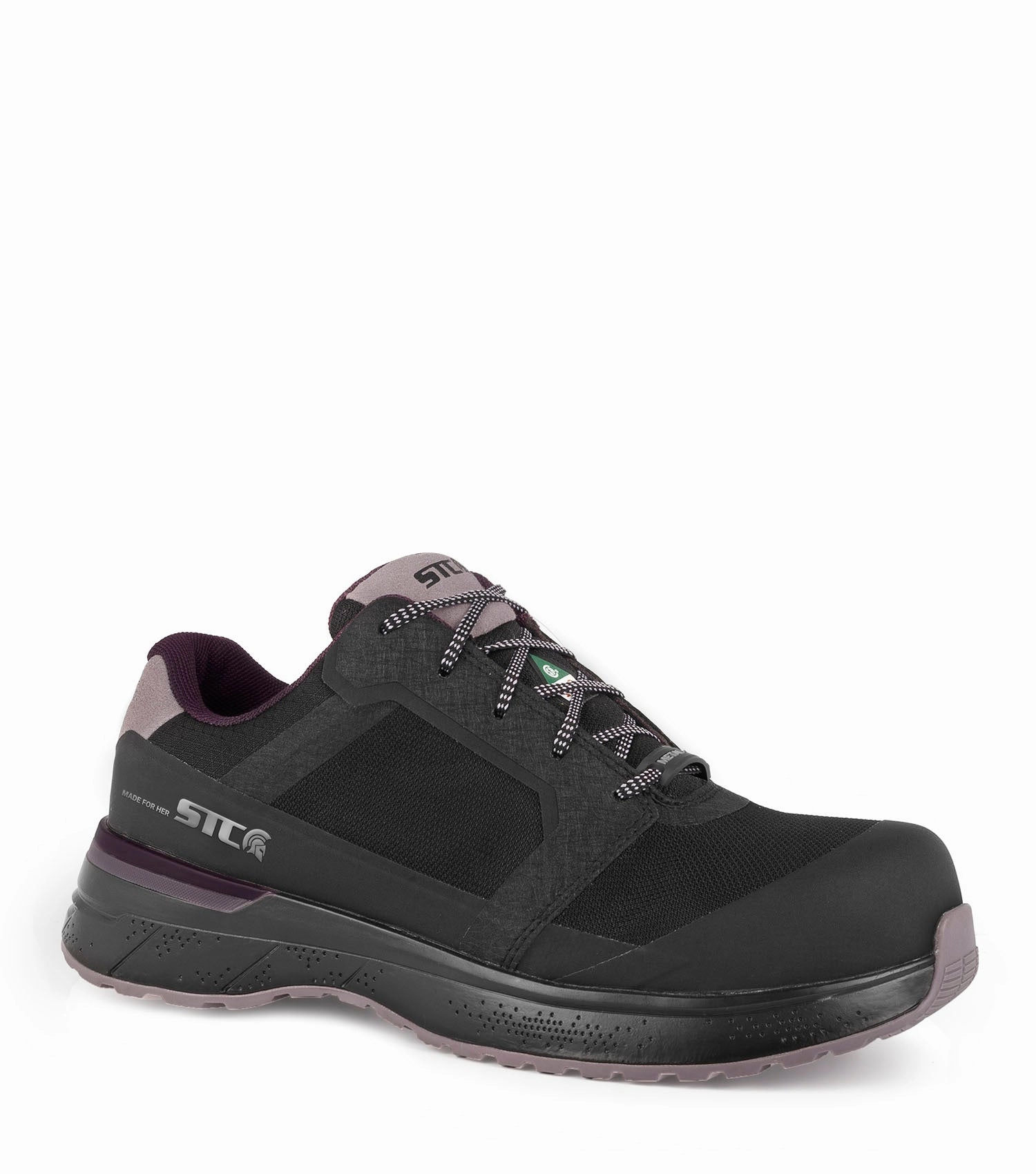 LadyFit, Black | Women's Ultra Lightweight Athletic Work Shoes Shock Dissipating Unit
