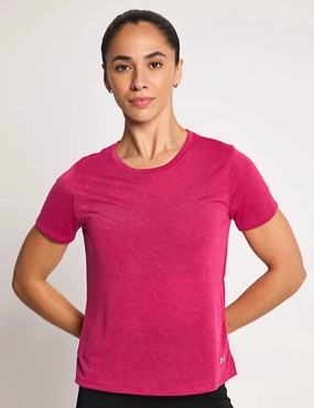 Launch Camo Short Sleeve - Shaded Fuchsia/Reflective FoldableFeature Ergonomic Cut