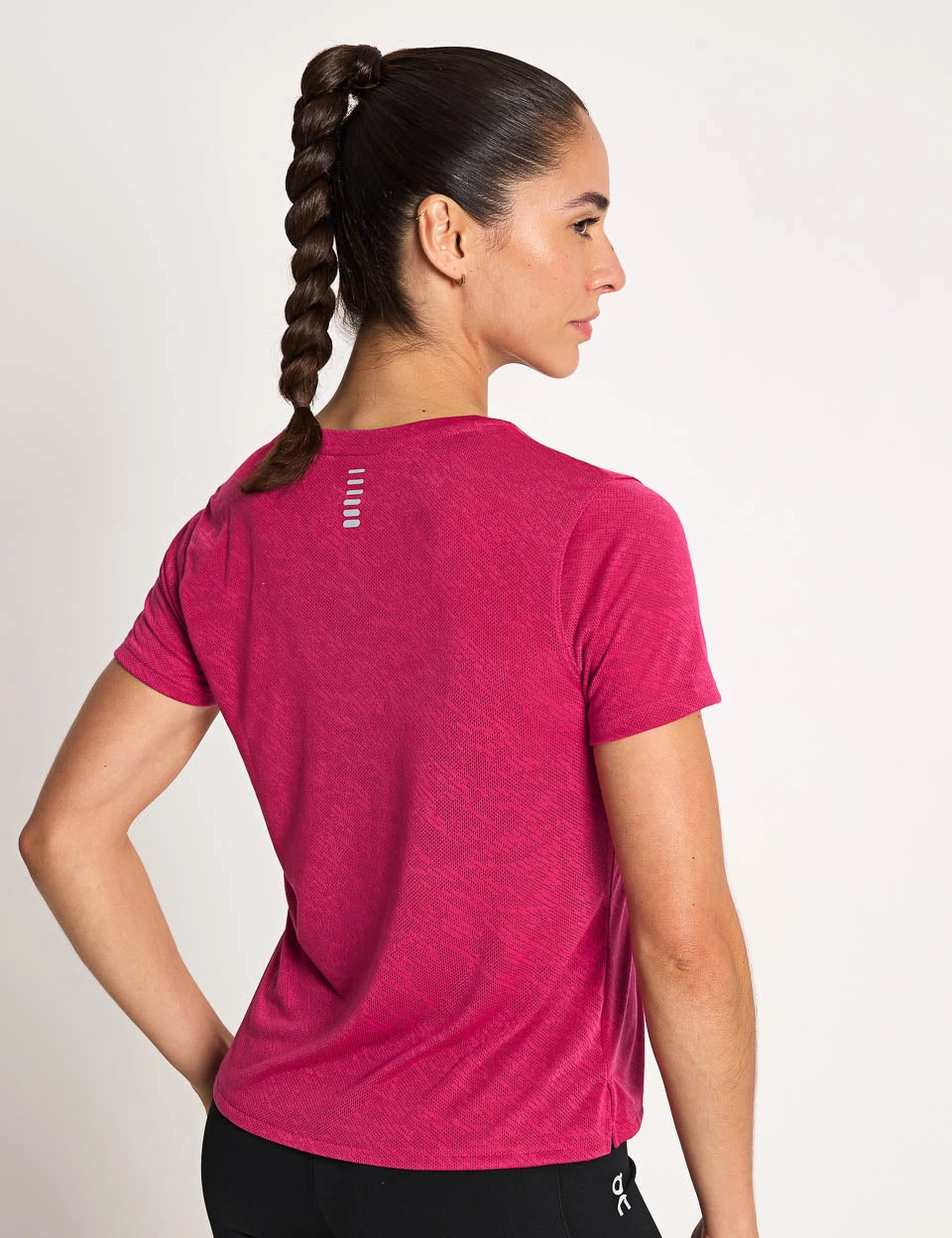 Launch Camo Short Sleeve - Shaded Fuchsia/Reflective MoistureWicking Fabric