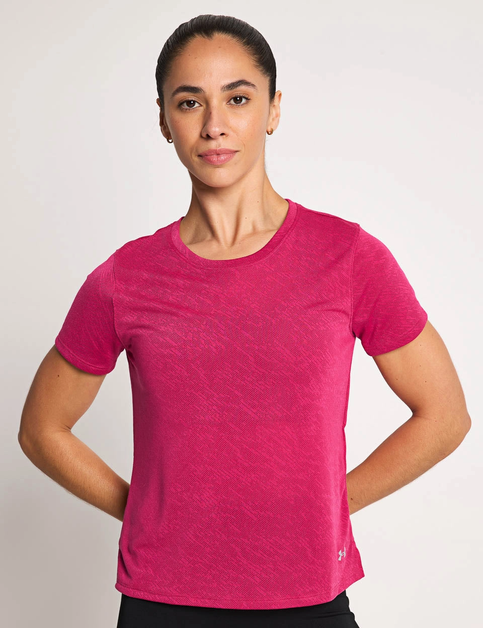 Launch Camo Short Sleeve - Shaded Fuchsia/Reflective FoldableFeature Ergonomic Cut