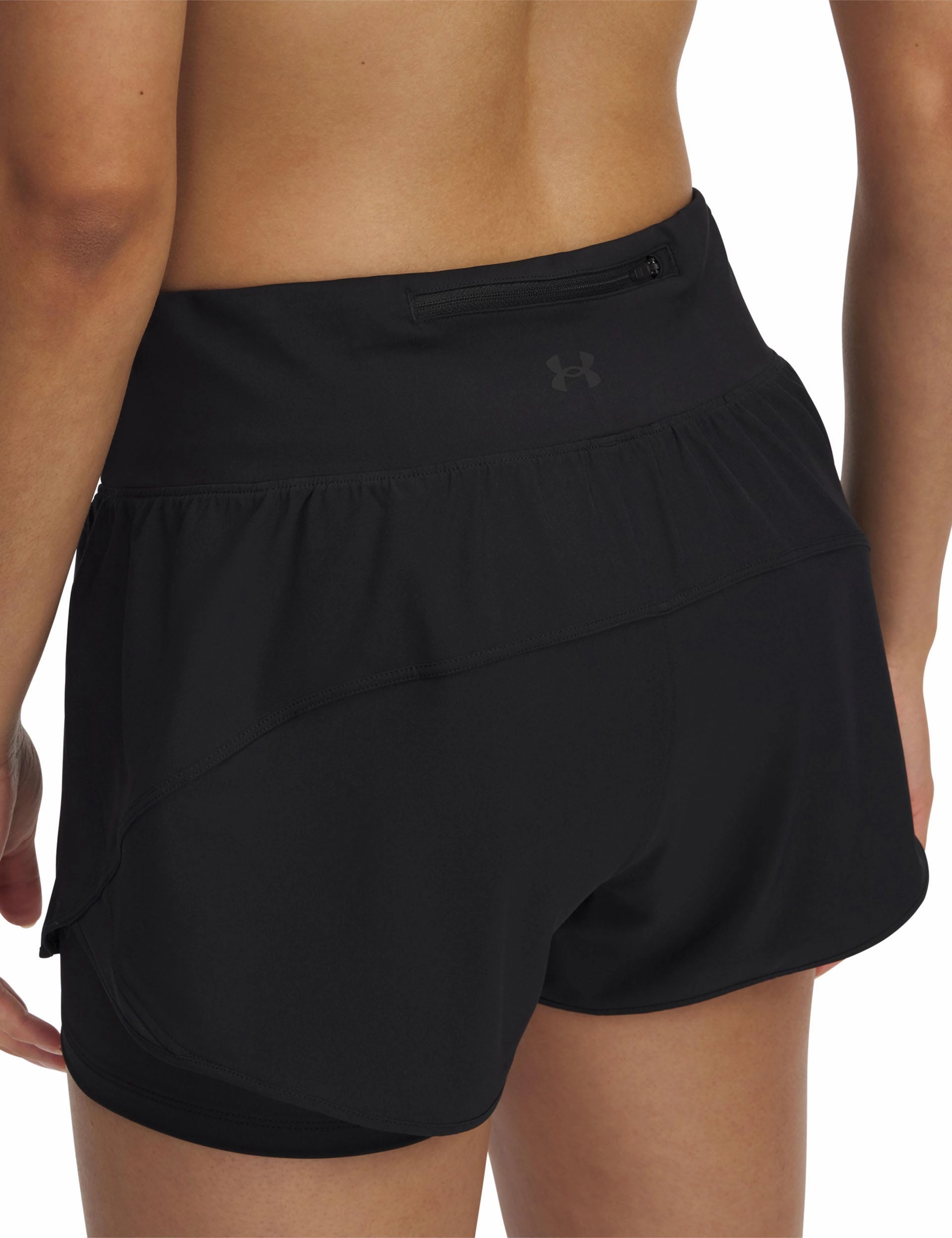 Launch Pro 2-in-1 Shorts - Black/Reflective Light Motion Fit Warm Weather Wear