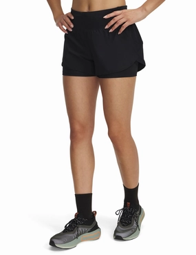 Trendy Vibe Launch Pro 2-in-1 Shorts - Black/Reflective