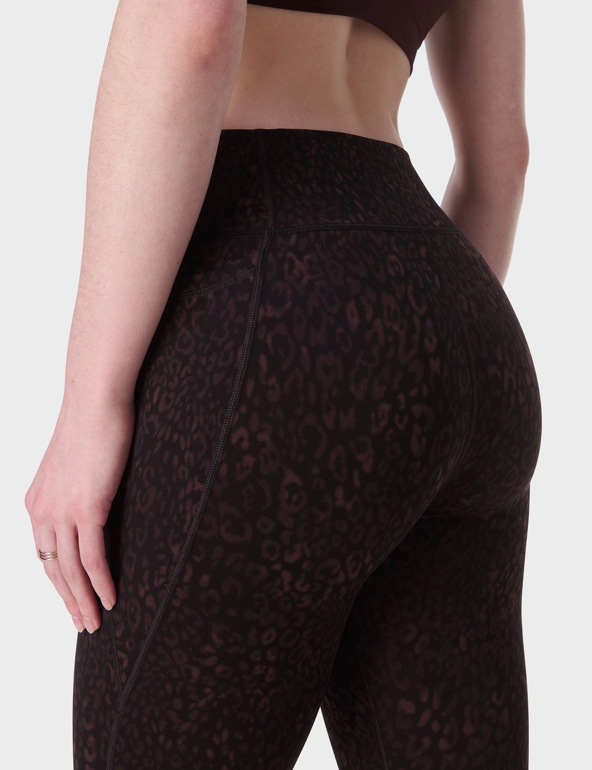 Translucent Soul Ultimate Studio 7/8 Leggings - Brown Panther Print