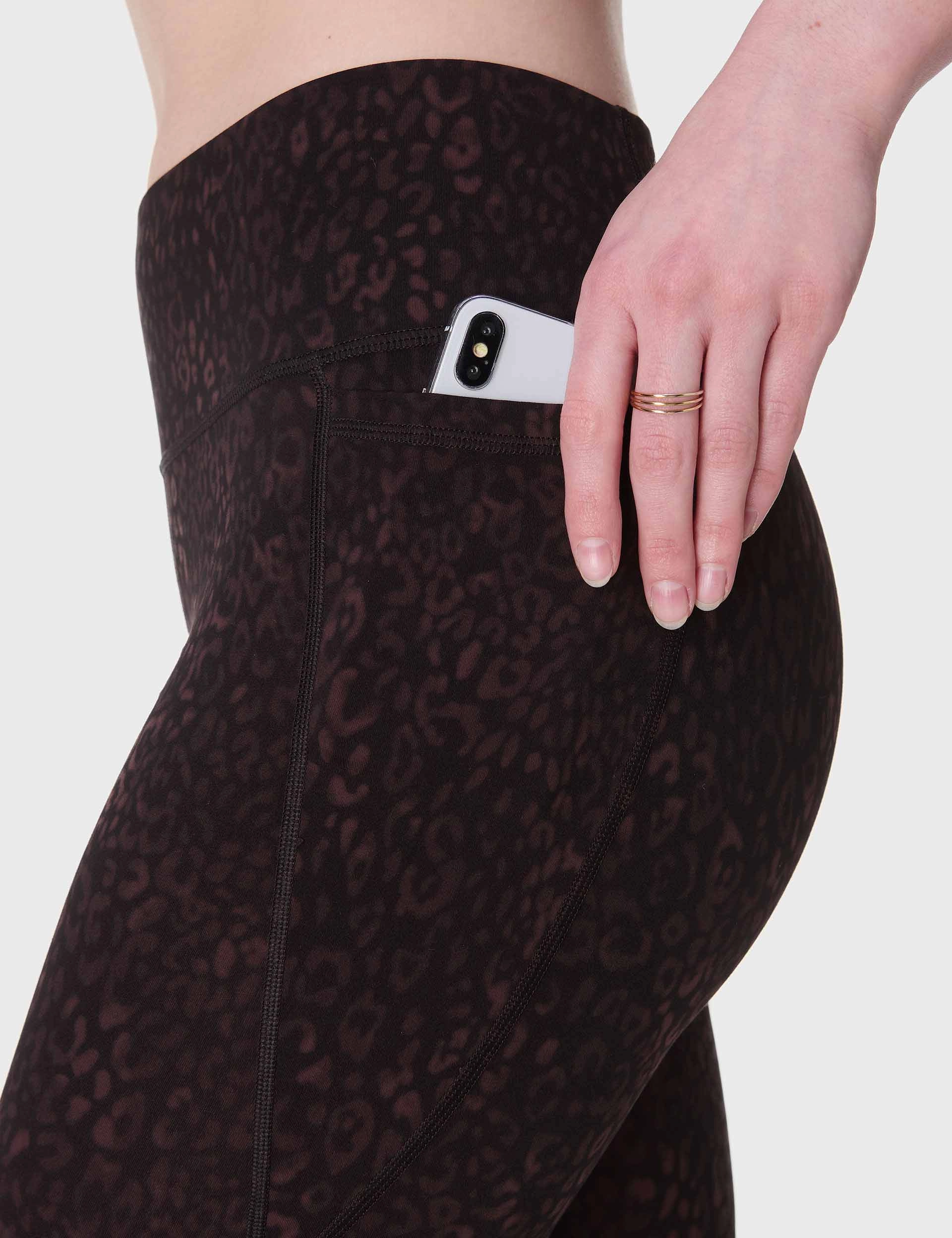 Summer Wear Ultimate Studio 7/8 Leggings - Brown Panther Print