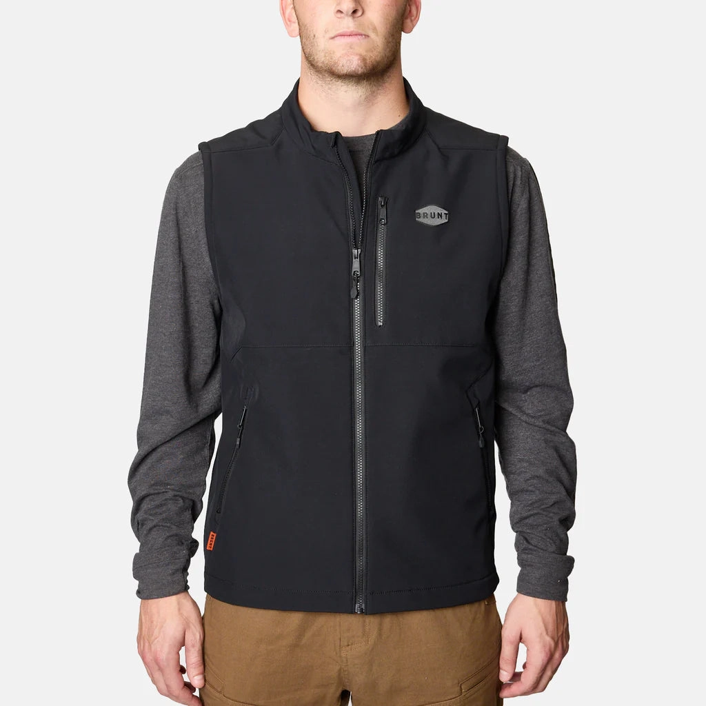 Flow Core Brunt The Wright Tech Vest Quilted Water-Resistant Work Vest Men's