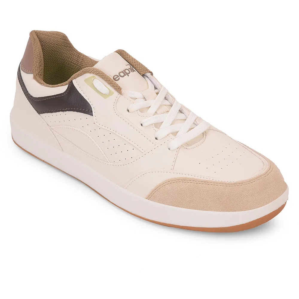 Leap7x Beige Casual Lacing Sneakers For Men CLASTO-1E By Liberty spandex - feature shoes running with backpack shoes