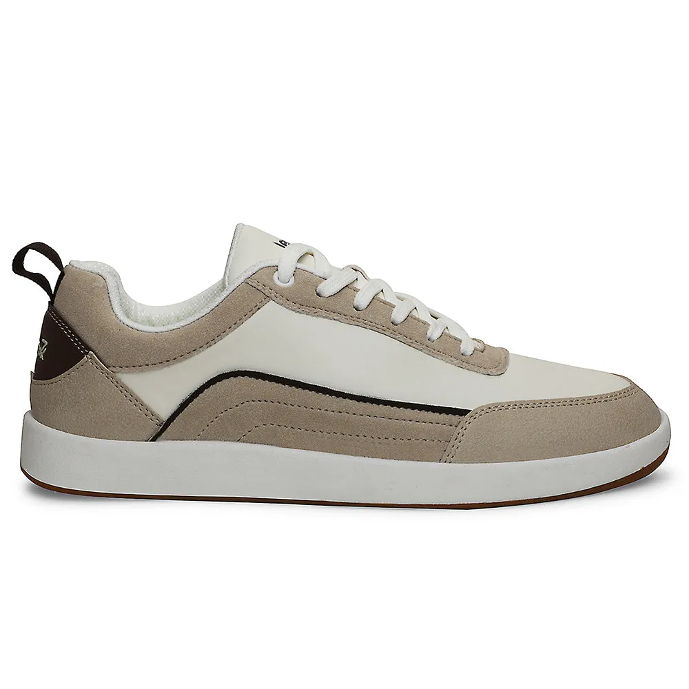 Weather Resistant Layer comfort - driven shoe aim Leap7x Beige Casual Lacing Sneakers For Men CLASTO-2E By Liberty