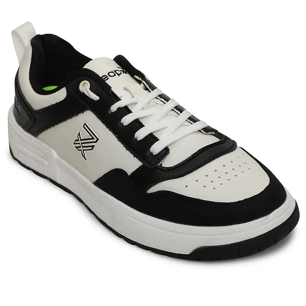 Leap7x Black Casual Lacing Sneakers For Men AMAZER-10E By Liberty Sporty Style fast - paced - runner