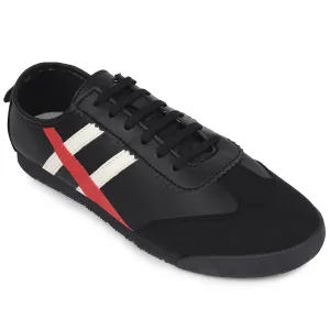 sports tops Leap7x Black Casual Lacing Sneakers For Men DECIAN-3E By Liberty