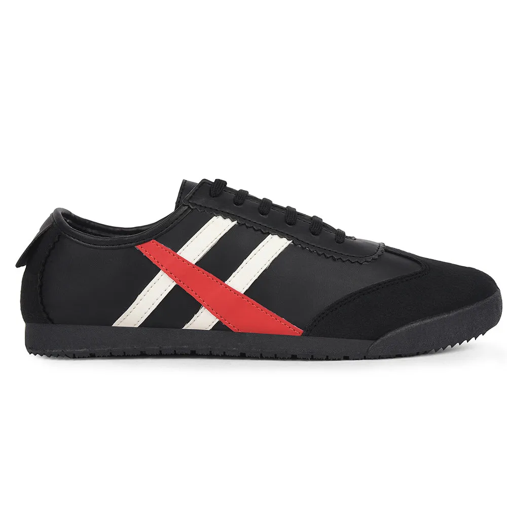 10K Run Leap7x Black Casual Lacing Sneakers For Men DECIAN-3E By Liberty