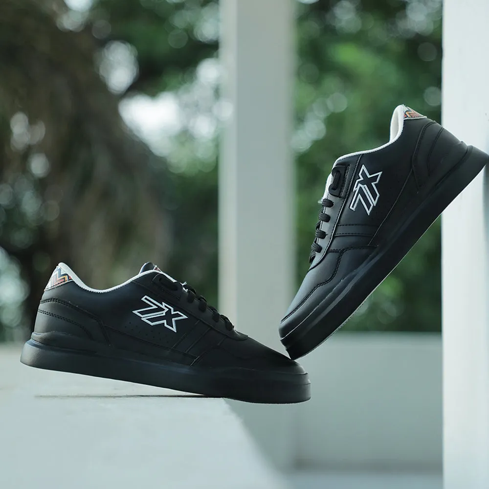 Molded Heel Cradle Gym accessory Leap7x Black Casual Sneakers For Men NICOLAS-1E By Liberty