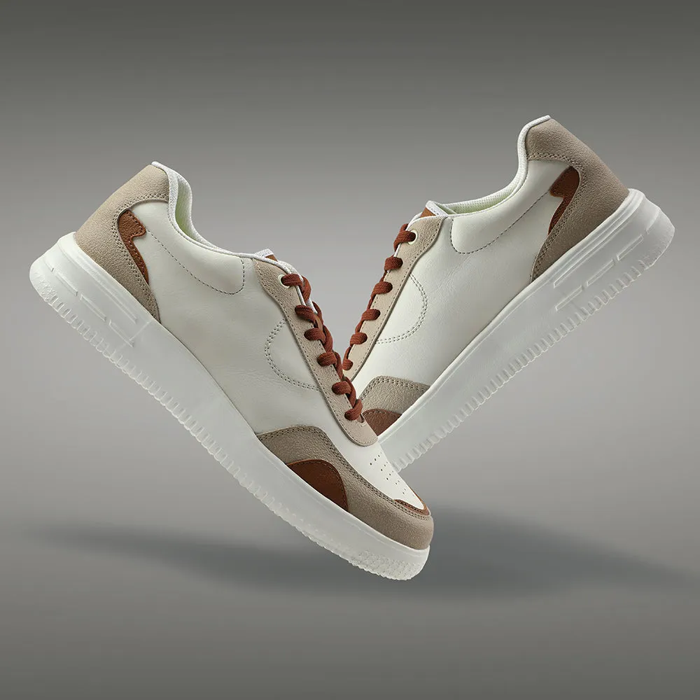 Minimalist Profile Leap7x Brown Casual Lacing Sneakers For Men AMAZER-3E By Liberty