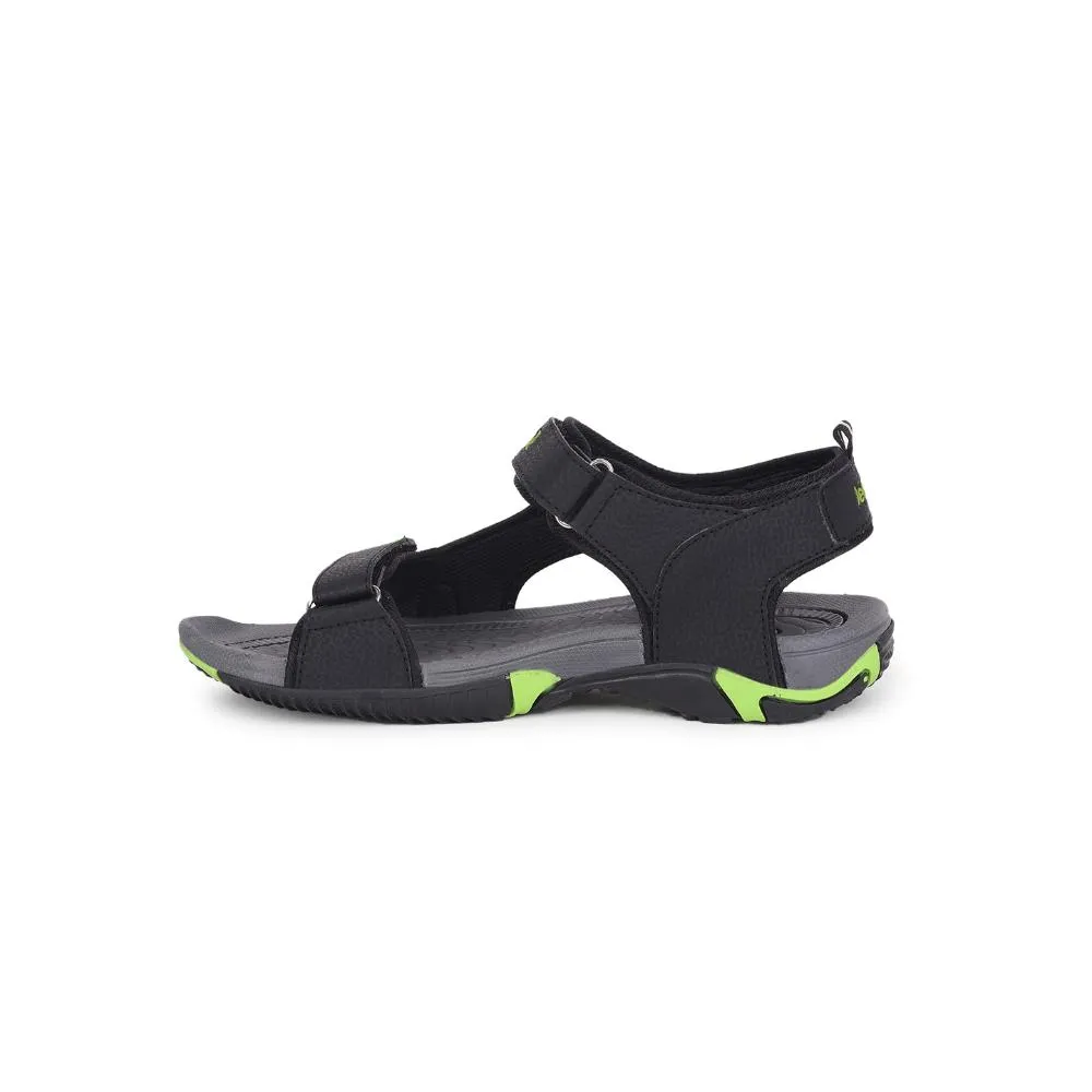 beginner shoes Anatomical Footbed Design Leap7x By Liberty Mens ANDORRA Black Sporty Casual Sandal