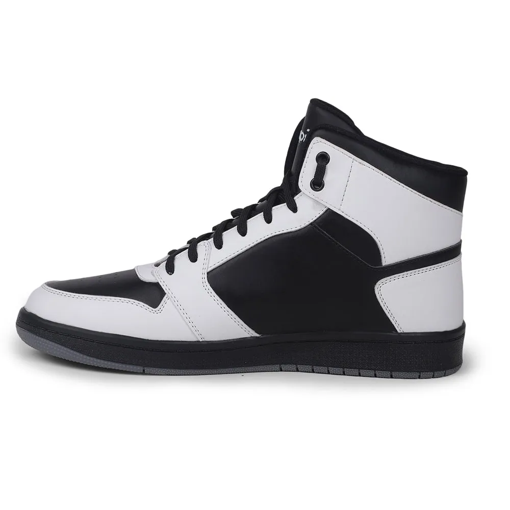 Grip Enhancement windy - day shoes Leap7x Casual Black Lacing Sneakers For Men JAXEN-2E By Liberty