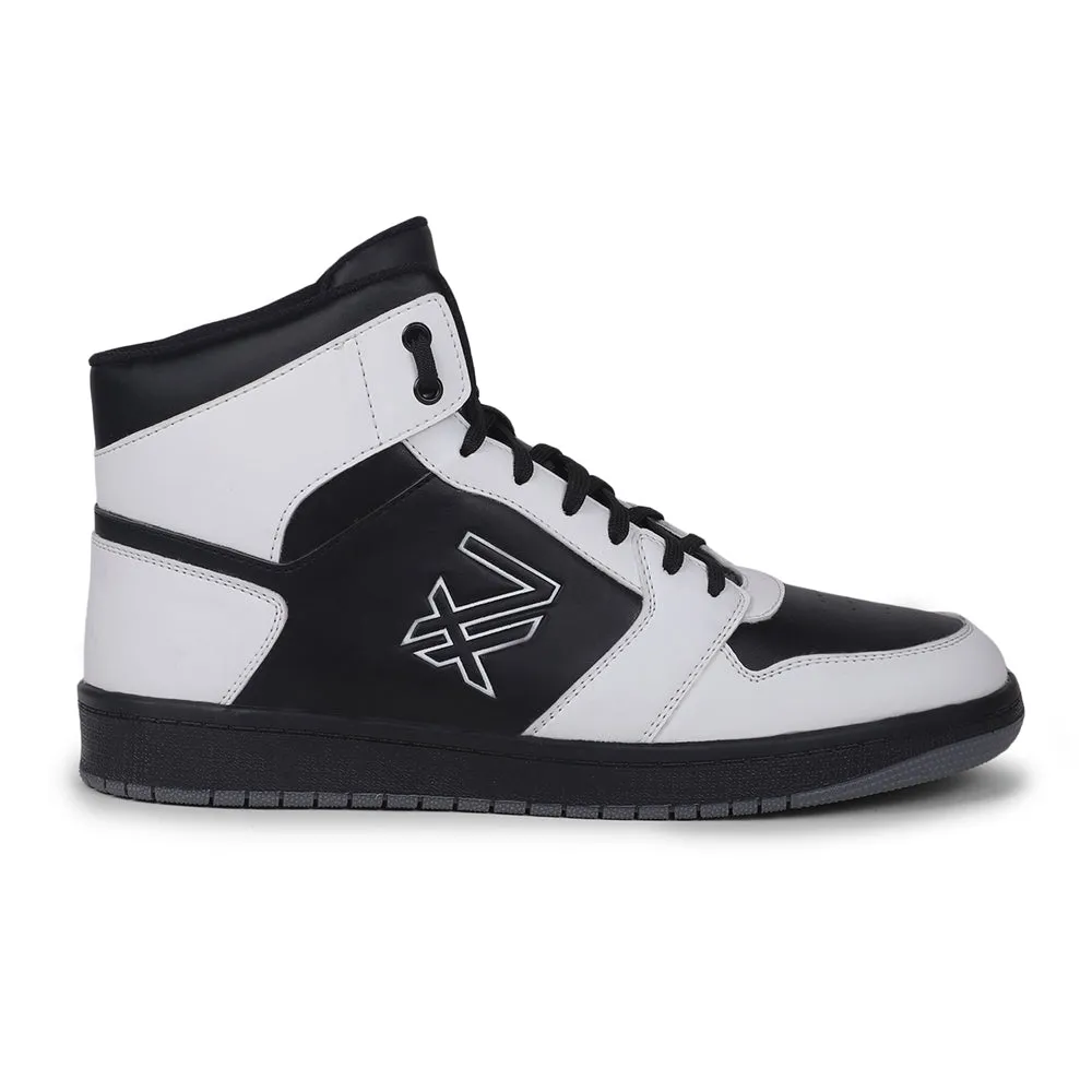 Leap7x Casual Black Lacing Sneakers For Men JAXEN-2E By Liberty Shock   Resistant