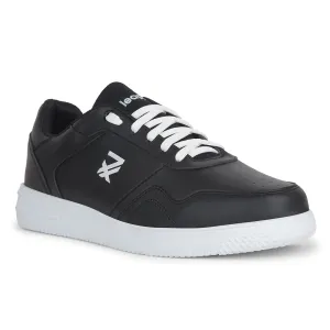 Leap7x Casual Black Sneakers For Mens SNOOKIS-E By Liberty Auxetic Structure