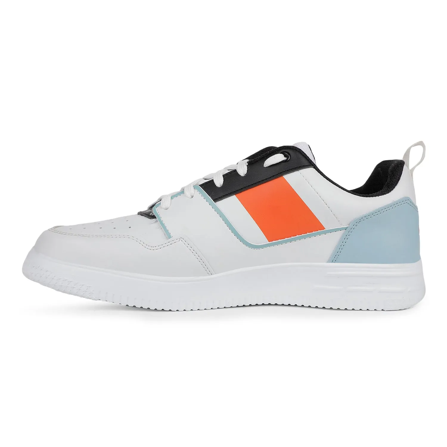 Leap7x Casual Orange Sneakers For Mens SNOOKIS-2 By Liberty Flex Fit Technology