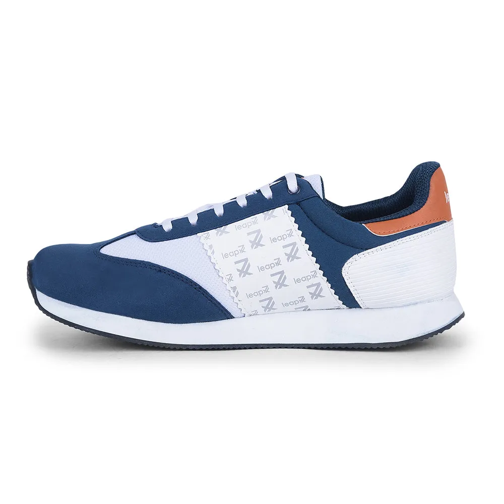 Leap7x Casual Teal Blue Lacing Sneakers For Men BACKAM-1E By Liberty educational - event running shoes Anti - odor