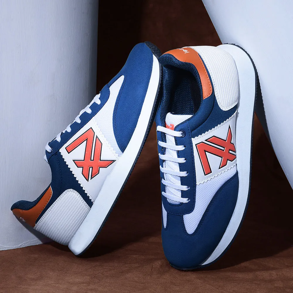 running - specific footwear Leap7x Casual Teal Blue Lacing Sneakers For Men BACKAM-1E By Liberty