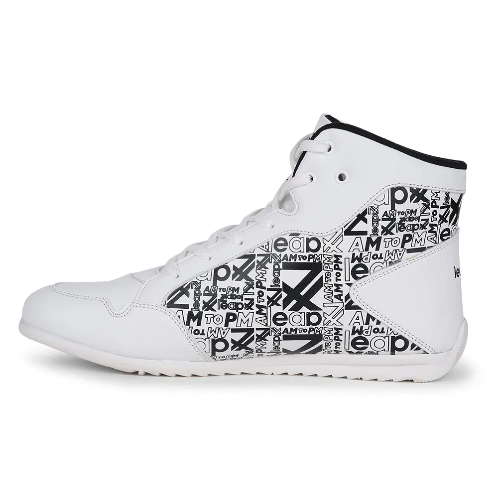 Leap7x Casual White Lacing Sneakers DUCANI-3E By Liberty daily runner synthetic strength