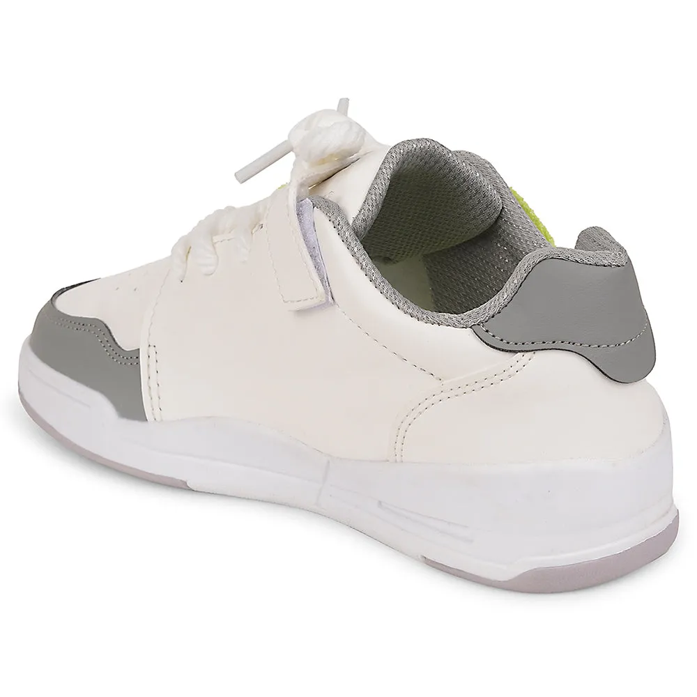 running shoes for treadmill users Leap7x Grey Casual Lacing Sneakers For Kids ENVY-2 By Liberty