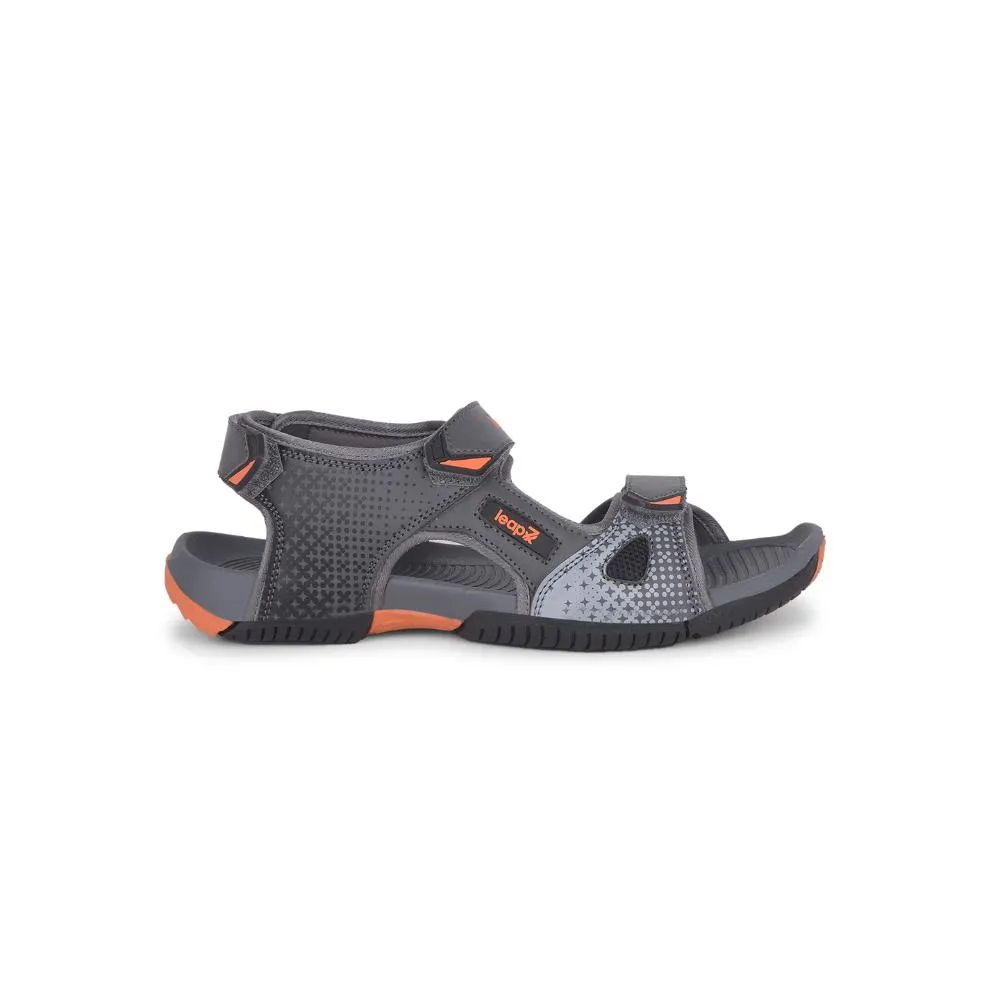 warm - weather shoes Recreational sports Leap7x Grey Sporty Casual Sandal For Men MONACO By Liberty