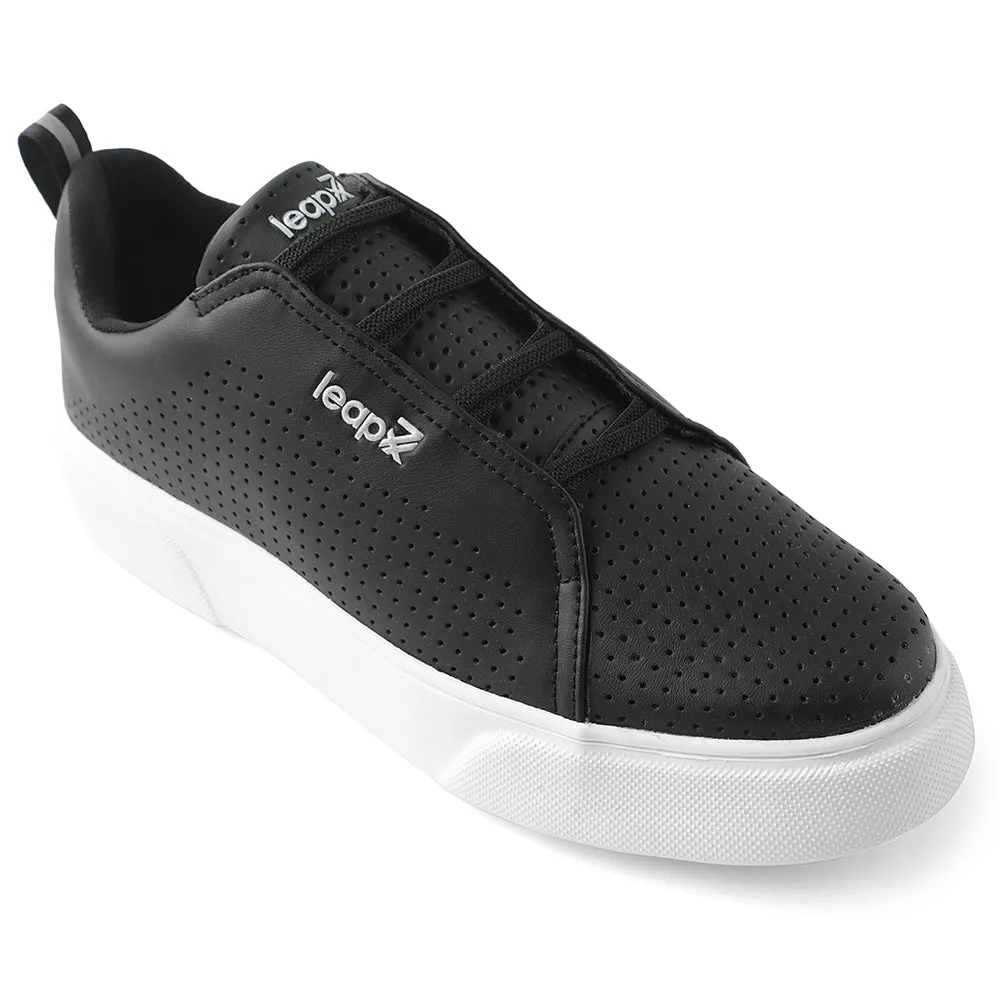 Leap7x Lacing Black Casual Sneakers For Men CROATIA-2E By Liberty left - foot shoe All terrain