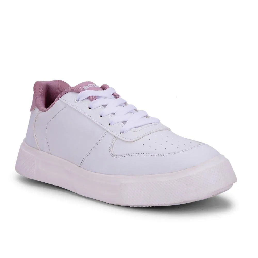 Leap7x Lacing White Casual Sneakers For Women FEMINA-01 By Liberty Night running safety shock - absorbing - technology