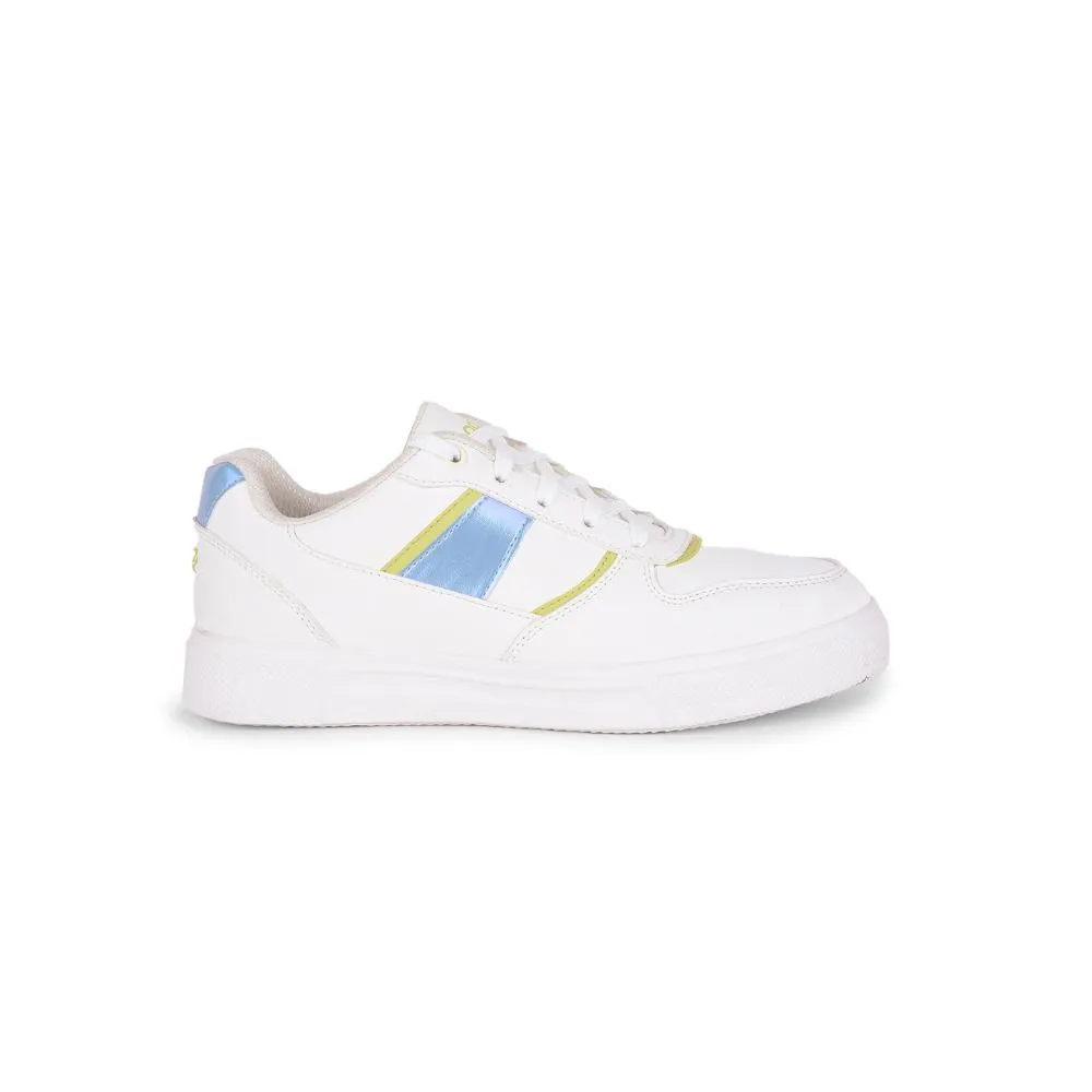 Leap7x Lacing White Casual Sneakers For Women FEMINA-2 By Liberty Cold weather defense running with a rubber outsole