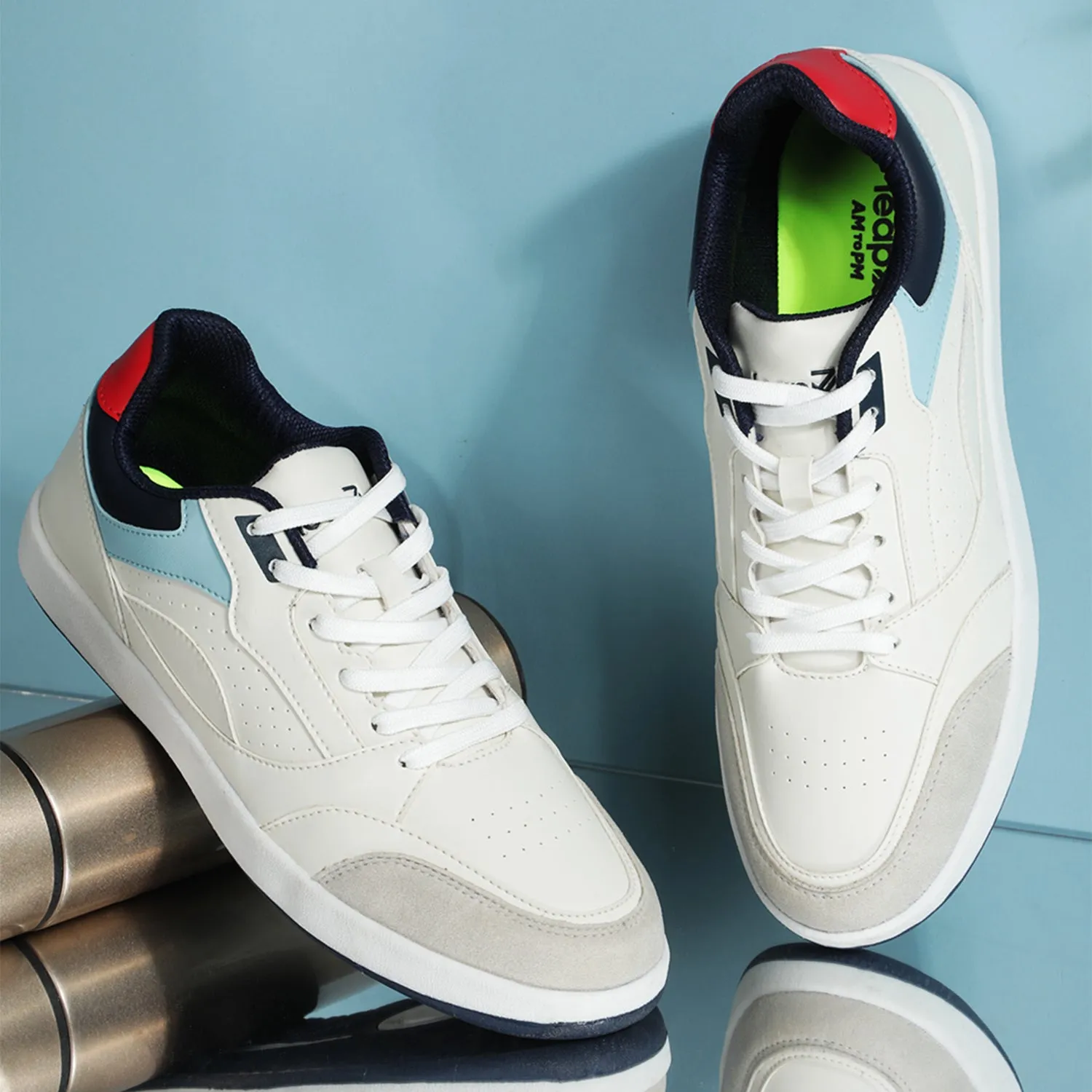 Leap7x Sky Blue Casual Lacing Sneakers For Men CLASTO-1E By Liberty stretchy - upper shoes