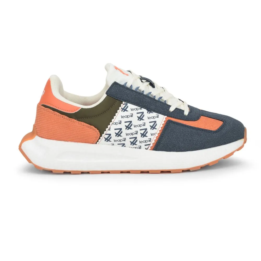 Leap7x Sports Lacing Running Shoes For Men (Blue) XL-TG-01 By Liberty Bouncy midsole Stride Balance