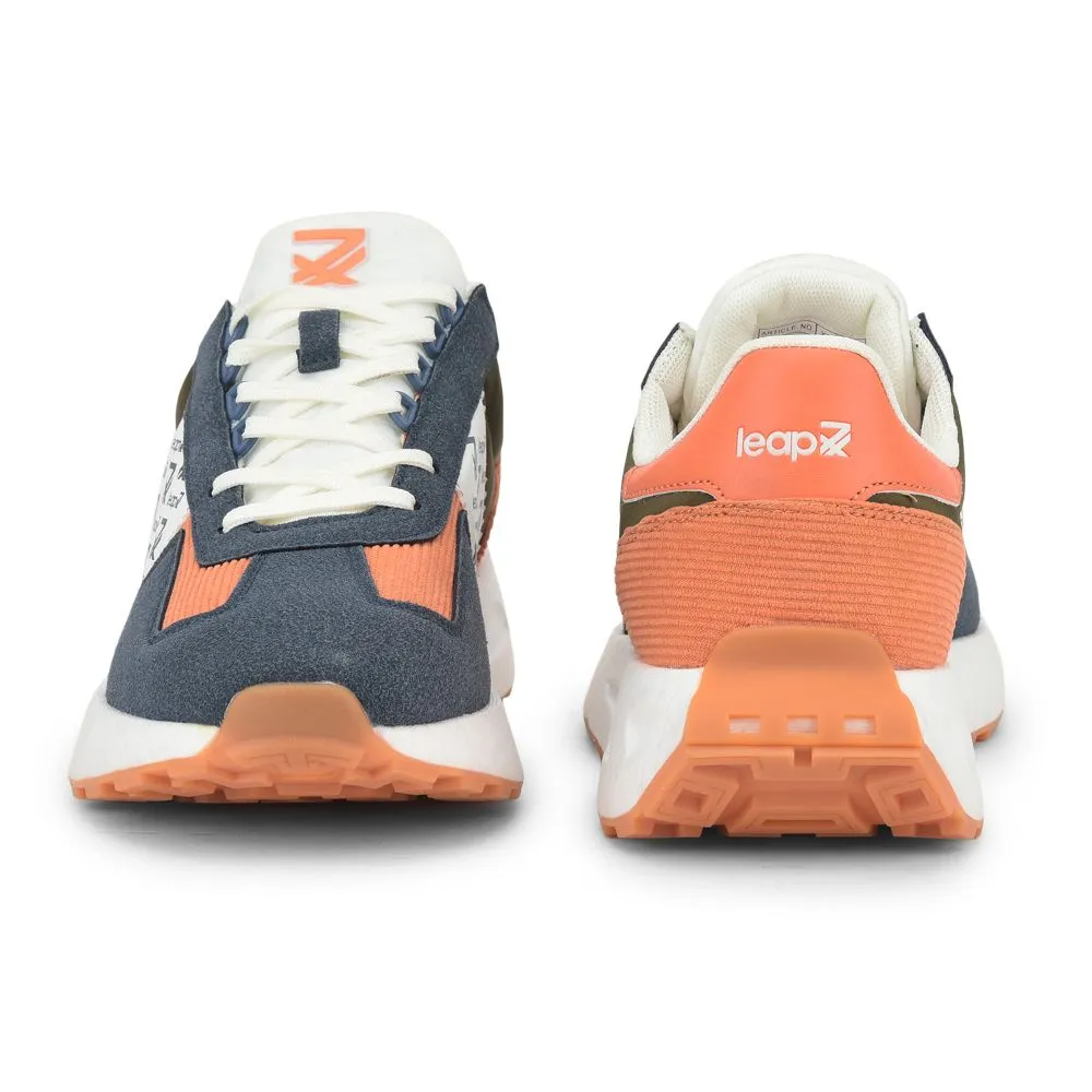 Leap7x Sports Lacing Running Shoes For Men (Blue) XL-TG-01 By Liberty metatarsal - support shoes Fartlek - training