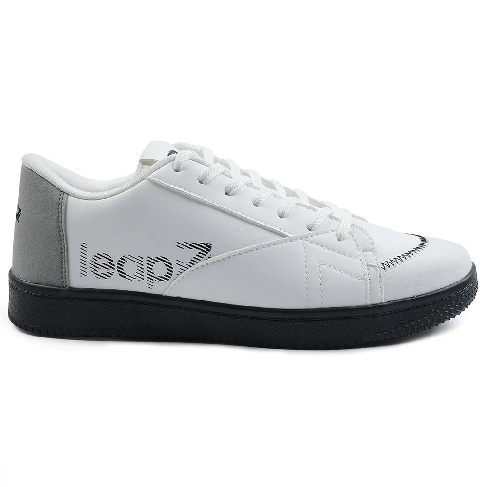 long - distance use Leap7x White Casual Lacing Sneakers For Men NEXTER-1E By Liberty