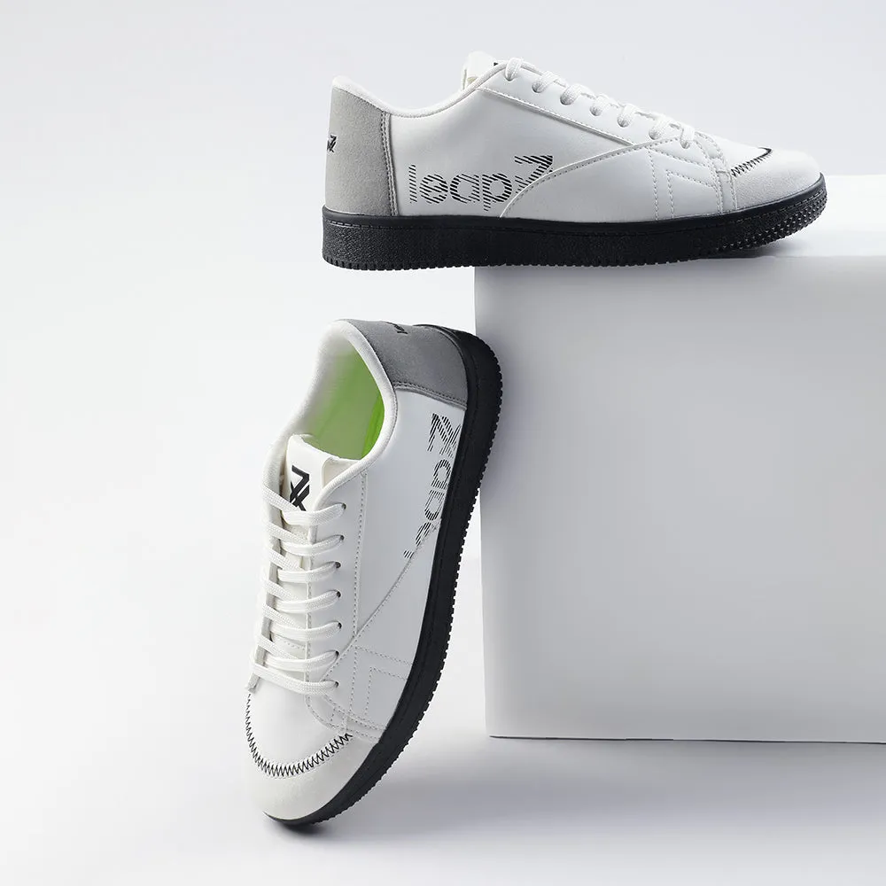 impact - protection shoes traction - technology Leap7x White Casual Lacing Sneakers For Men NEXTER-1E By Liberty